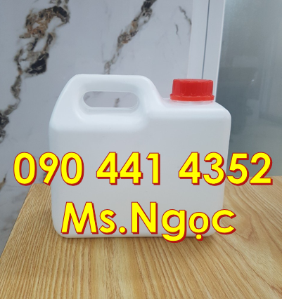 Can nhựa đựng hóa chất 1 lít, 2 lít, 4 lít, 5 lít vuông , tròn tại TPH
