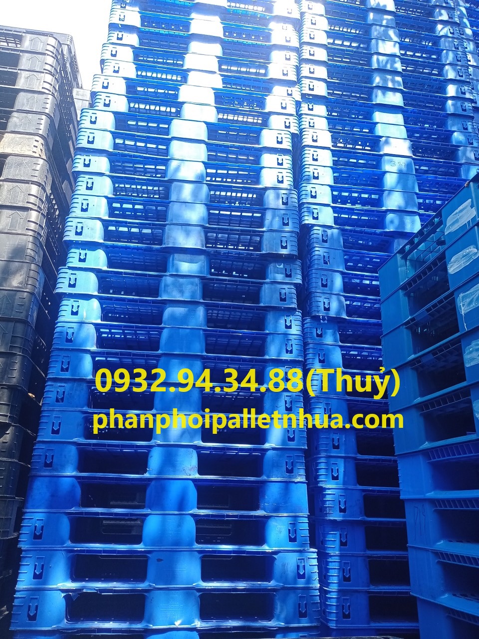 pallet nhựa cũ tại Long An, liên hệ 0932.94.34.88
