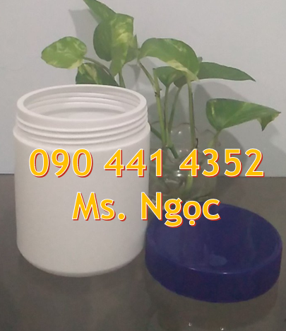 Hủ nhựa 1kg đựng kẹo nho, hủ nhựa 500gr đựng bột giảm cân,hủ nhựa 250g