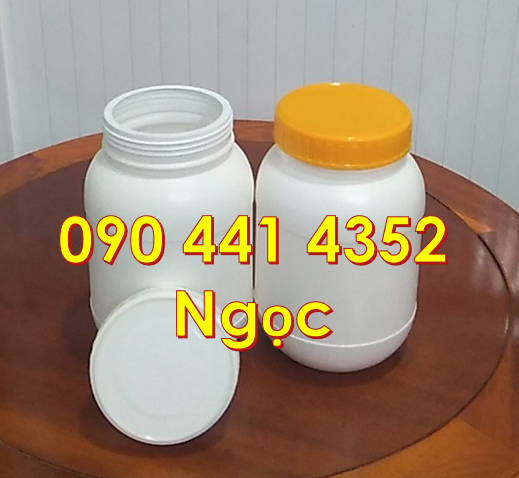 Hủ nhựa 1kg đựng kẹo nho, hủ nhựa 500gr đựng bột giảm cân,hủ nhựa 250g