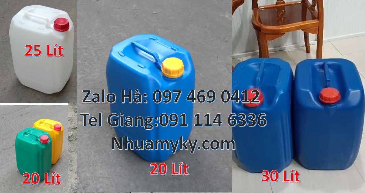 Bán can nhựa 20l có nắp thoát khí,can nhựa 25l đựng nước tẩy rửa giá r