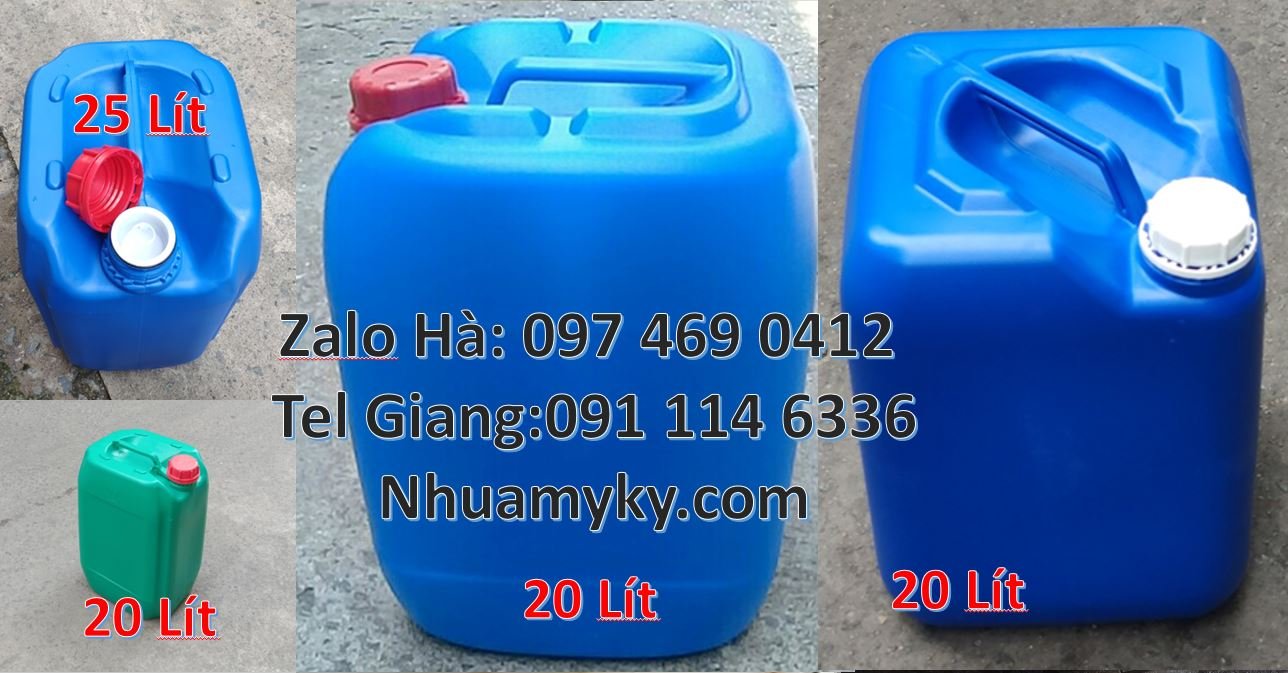 Bán can nhựa 20l có nắp thoát khí,can nhựa 25l đựng nước tẩy rửa giá r