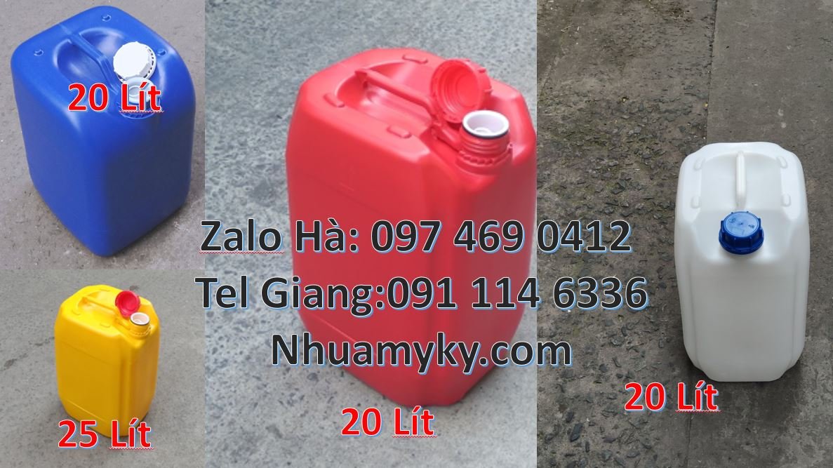 Bán can nhựa 20l có nắp thoát khí,can nhựa 25l đựng nước tẩy rửa giá r