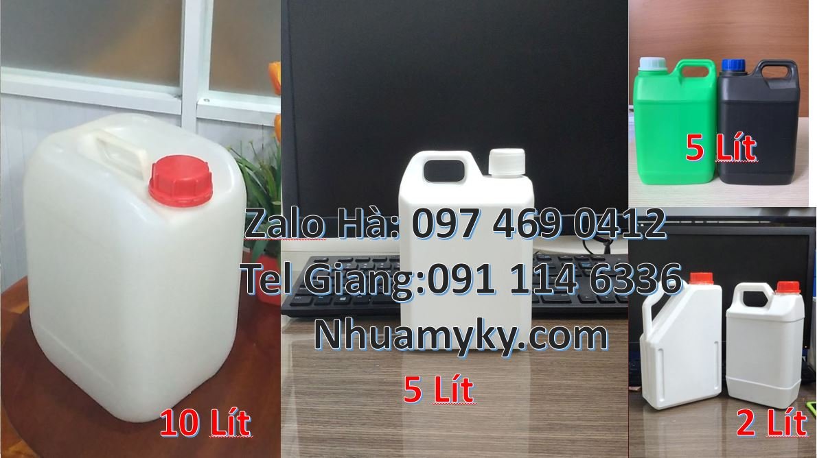 Bán can nhựa 5l có nắp thoát khí đựng nước mắm,can nhựa 2l đựng dầu ăn