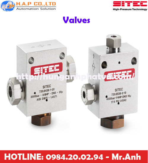 van cao áp SITEC tại việt nam, SITEC  valves