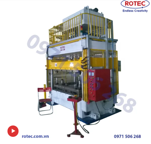 Bộ đôi máy ép thủy lực 4 trụ Rotec Việt Nam