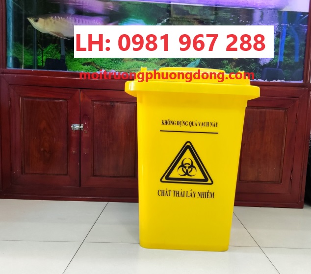 Bán thùng rác 60L 4 bánh xe giá rẻ tại Miền Bắc