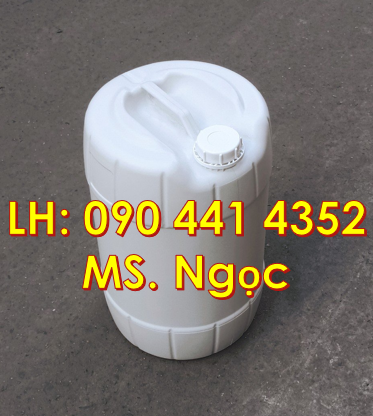 SX can nhựa 10 lít màu trắng, can nhựa 20 lít tròn, can vuông 25 lít