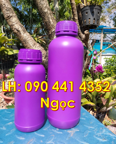 Chai nhựa 1L đựng phân bón, chai 500ml đựng cồn sát khuẩn