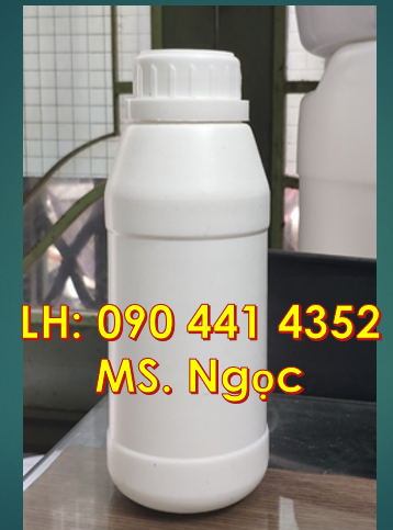 Chai nhựa 1L đựng phân bón, chai 500ml đựng cồn sát khuẩn