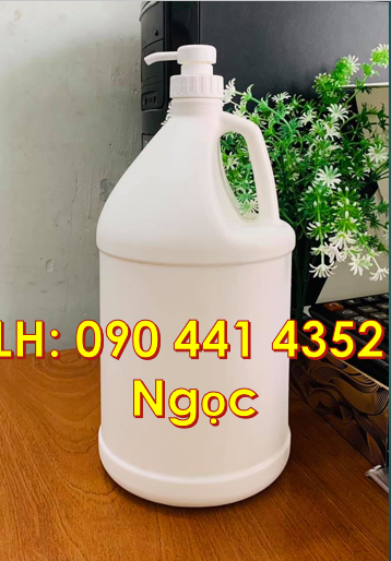 Can nhựa 5 lít đựng hóa chất, vỏ can nhựa 4 lít đựng thuốc nhuộm CN,