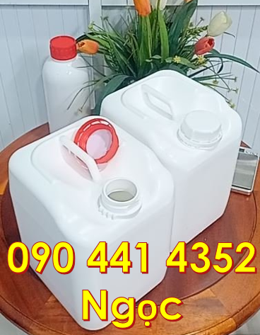 Can nhựa 5 lít đựng hóa chất, vỏ can nhựa 4 lít đựng thuốc nhuộm CN,
