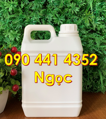 Can nhựa 5 lít đựng hóa chất, vỏ can nhựa 4 lít đựng thuốc nhuộm CN,
