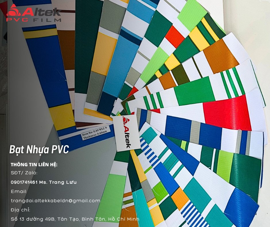 Bạt nhựa pvc dọc nhiều màu làm mái che tại Hồ Chí Minh