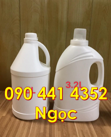 Bán can nhựa 4L đựng nước giặt ÔMO, can nhựa có vòi xịt kính,