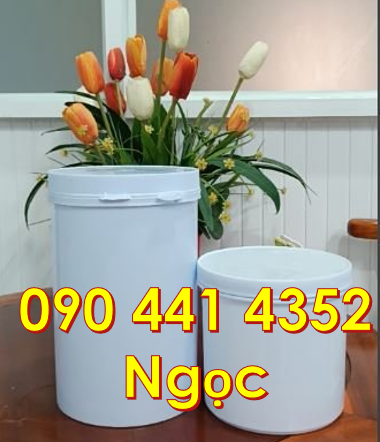 Hủ nhựa đựng mực in 500gr, hủ nhựa 1kg đựng thuốc nhuộm tóc,