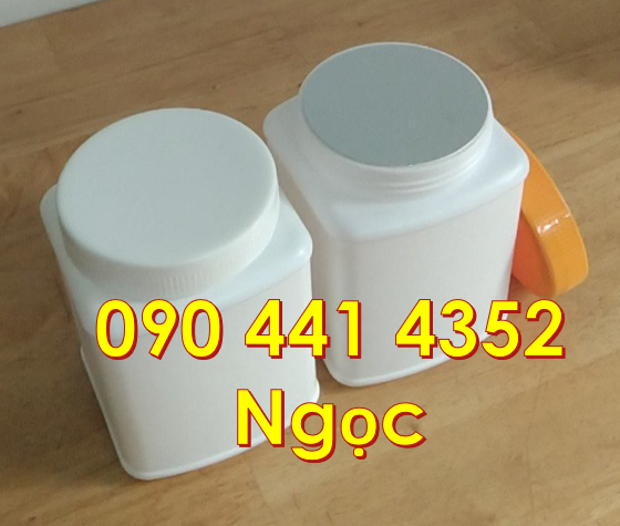 Hủ nhựa đựng mực in 500gr, hủ nhựa 1kg đựng thuốc nhuộm tóc,