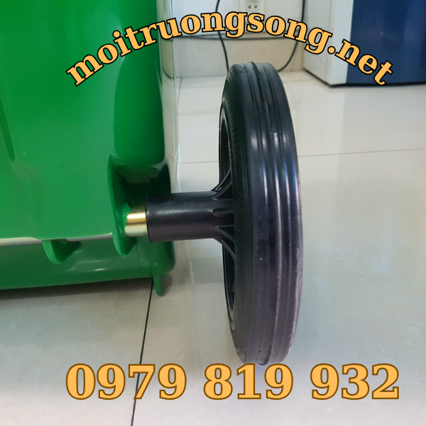 Thùng rác nhựa 80L có bánh xe nhựa HDPE