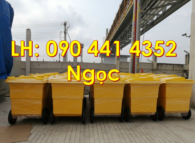 Bán xe thu gom rác 660 lít, xe đẩy rác 1000L, thùng đựng rác 660 lít