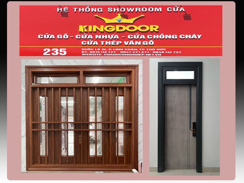 Mẫu cửa thép vân gỗ tại TP HCM - Cửa thép chống nhiệt tốt