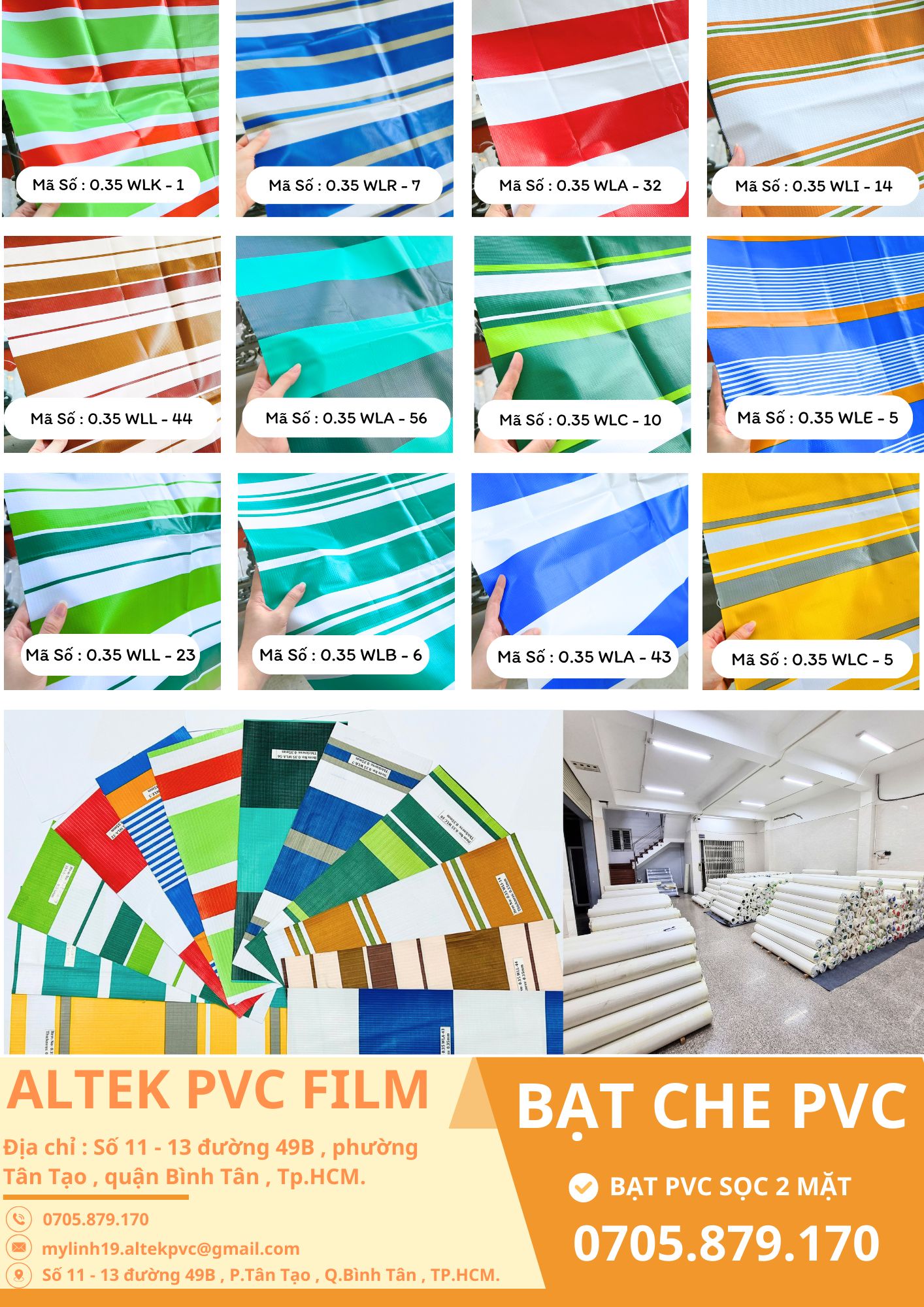 MÀNG BẠT CHE PVC (DÀY 0.35MM)