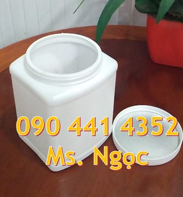 Bán hủ nhựa 1kg đựng hương liệu, hủ nhựa 0.5kg đựng hóa mỹ phẩm