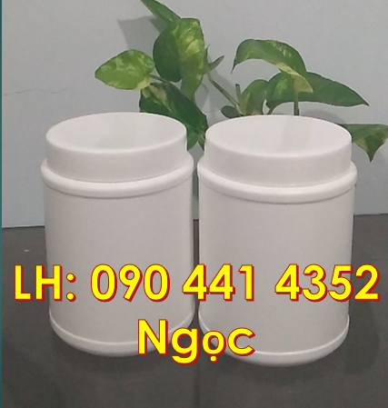 Bán hủ nhựa 1kg đựng hương liệu, hủ nhựa 0.5kg đựng hóa mỹ phẩm