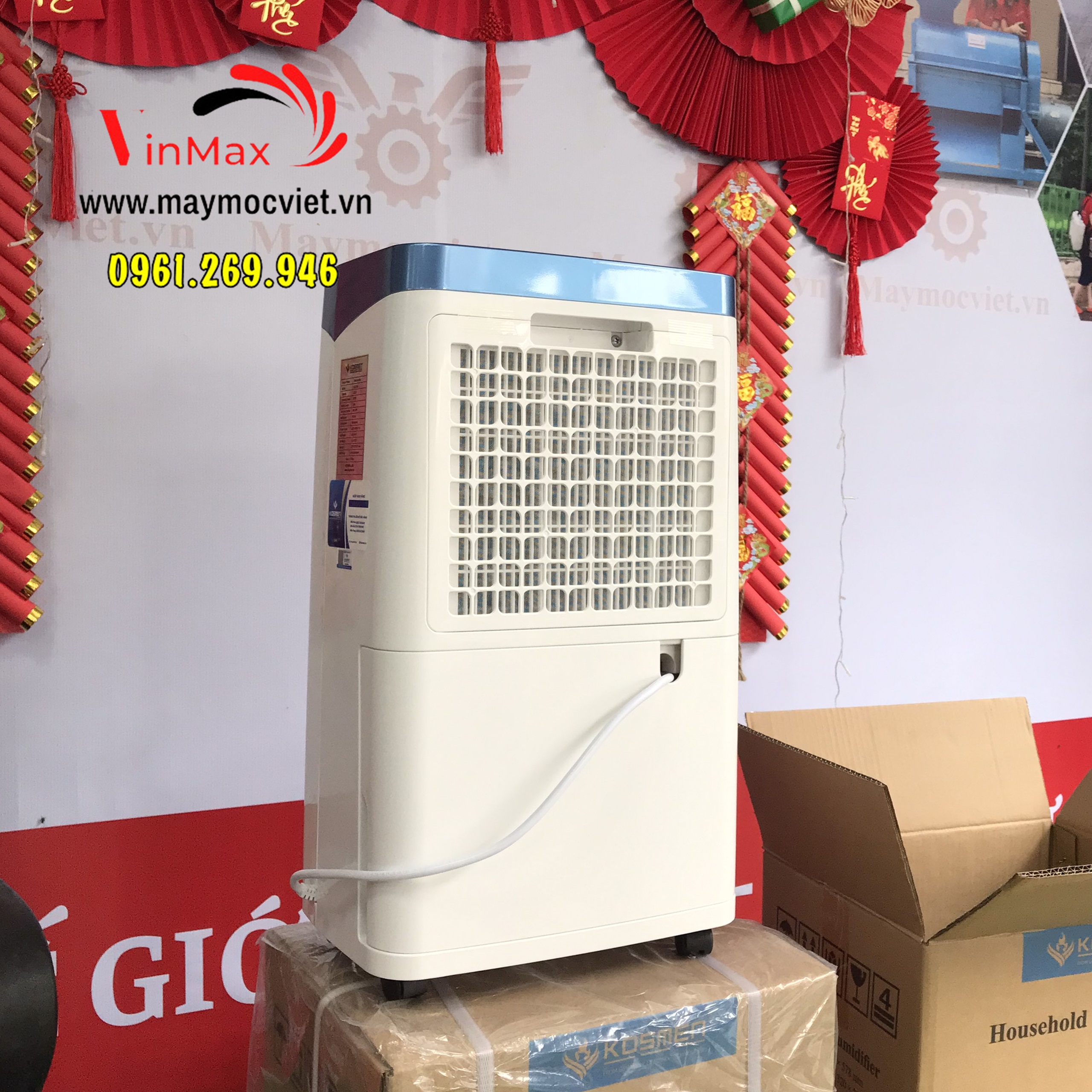Máy hút ẩm Kosmen KM20N công suất 20L bảo vệ gia đình mùa nồm ẩm