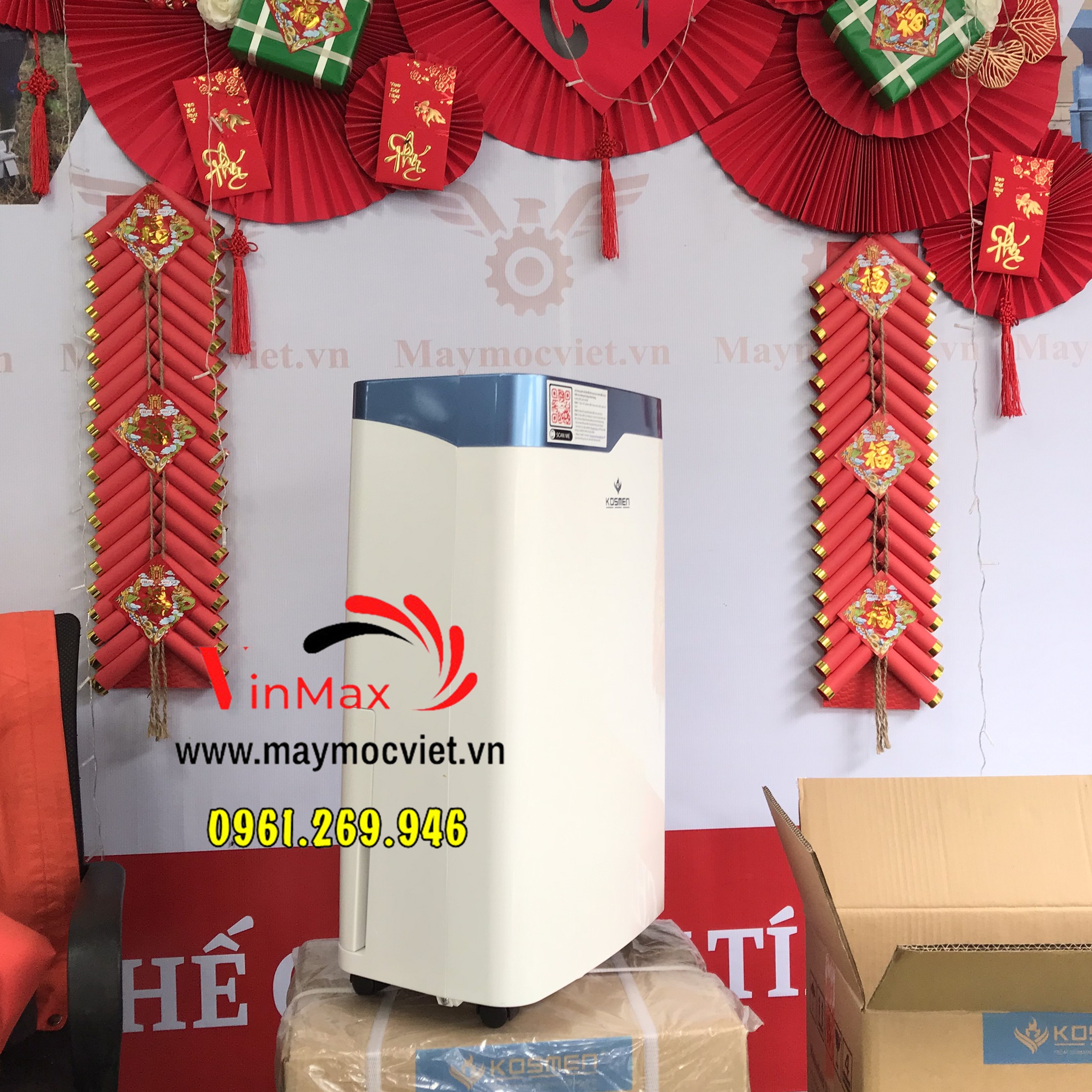 Máy hút ẩm Kosmen KM20N công suất 20L bảo vệ gia đình mùa nồm ẩm