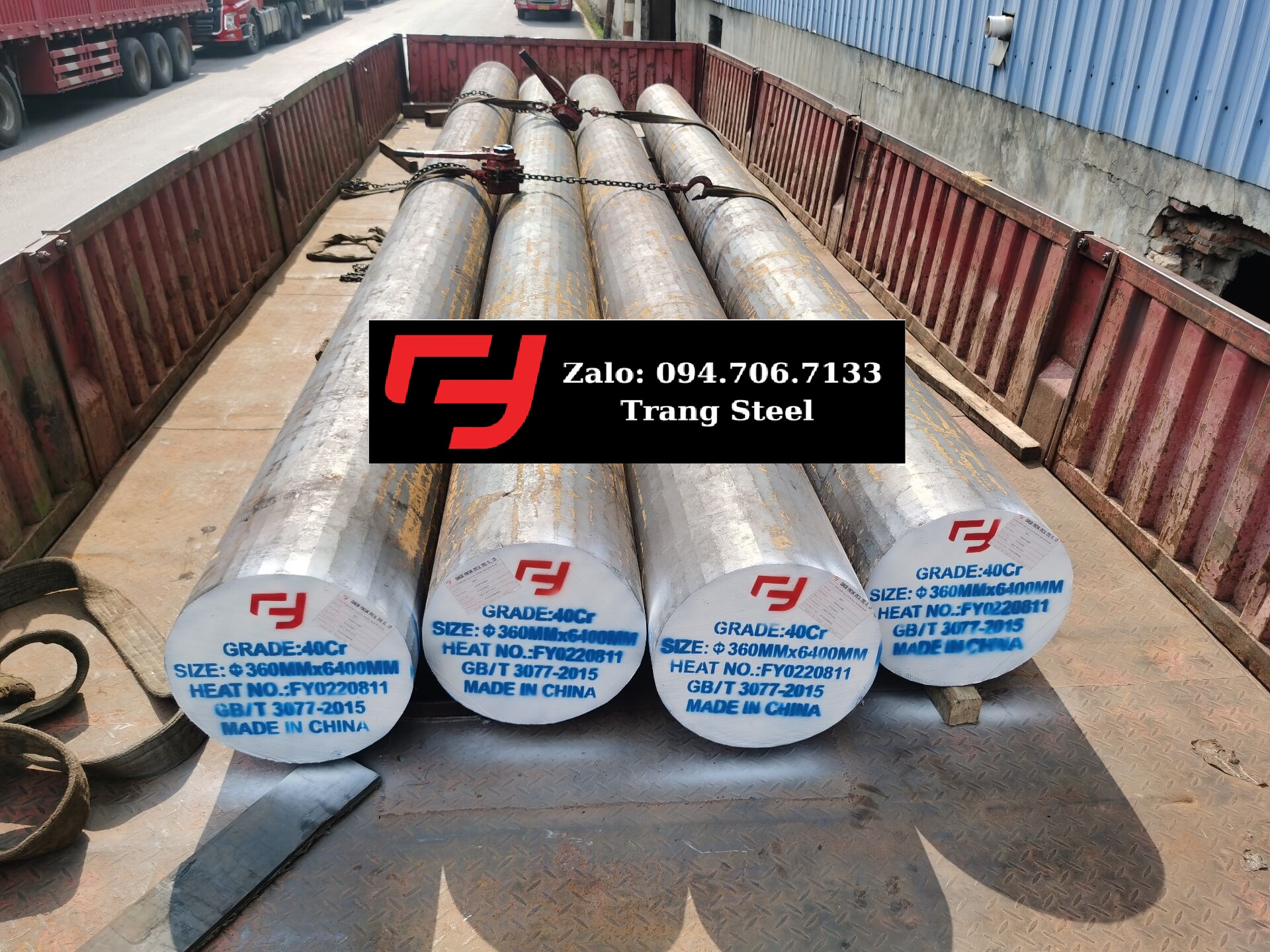 Thép tròn cán nóng/Hot rolled round bar SS400, Q235,......