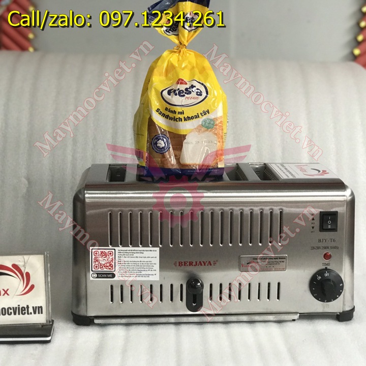 Máy nướng bánh mỳ gối Berjaya BJY-T6 giá rẻ