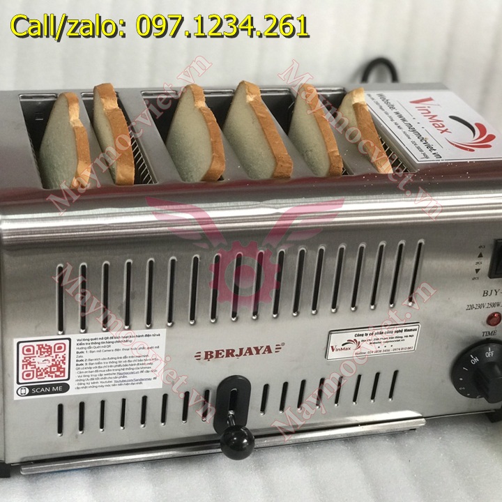 Máy nướng bánh mỳ gối Berjaya BJY-T6 giá rẻ