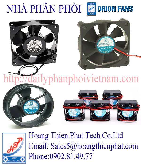 Quạt ly tâm Orion Fans tại Việt Nam.