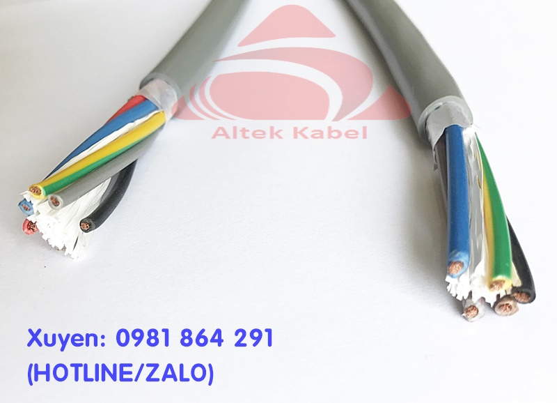Chuyên cung cấp cáp điện 5x0.5,5x0.75,5x1.0,5x1.5mm2 Altek