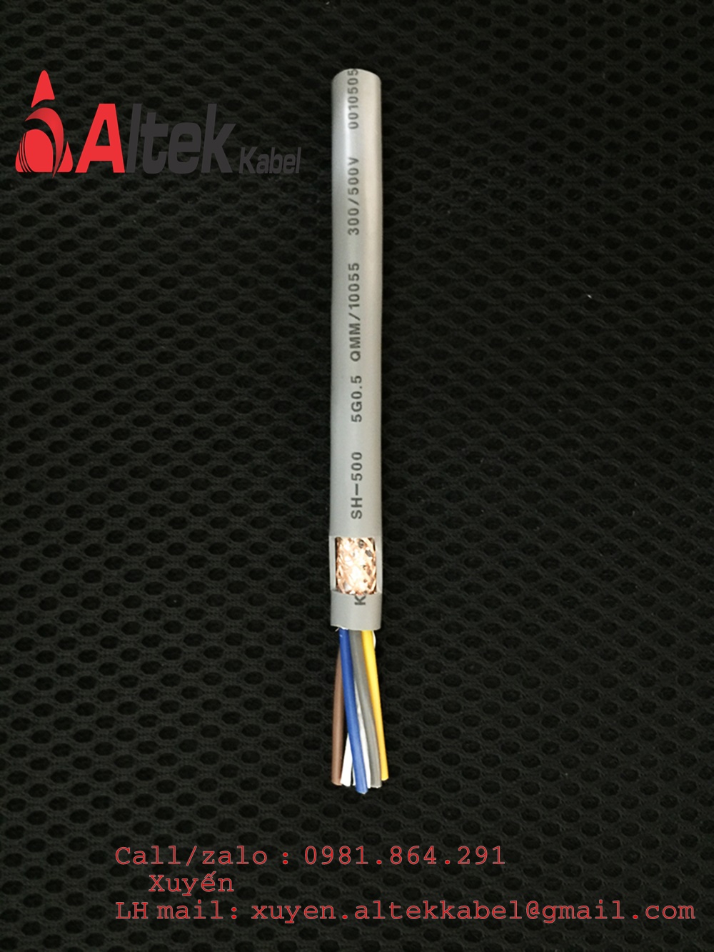Chuyên cung cấp cáp điện 5x0.5,5x0.75,5x1.0,5x1.5mm2 Altek
