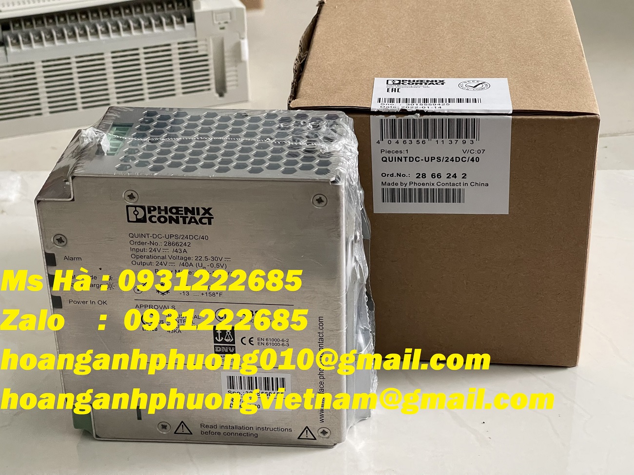 Bộ nguồn QUINT-DC-UPS/24DC/40 phoenix contact nhập khẩu