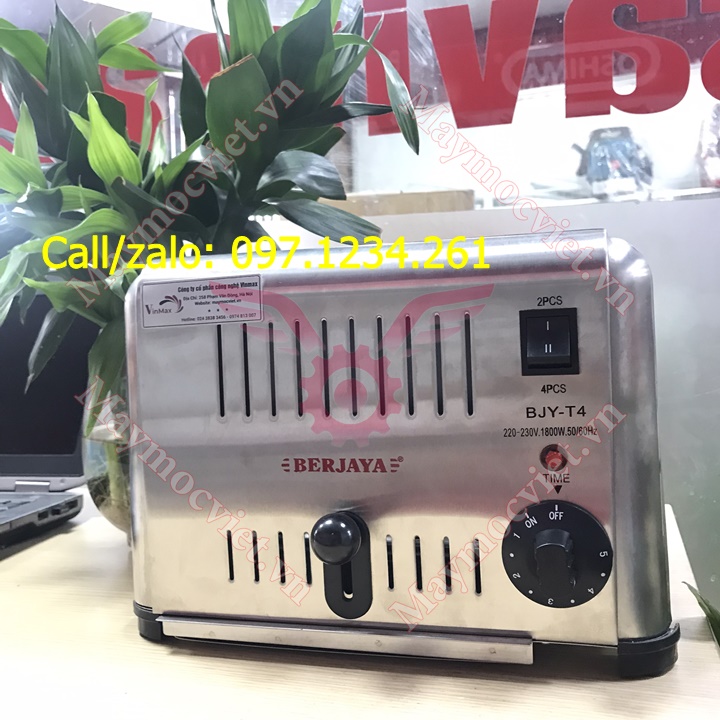 Máy nướng bánh mỳ, sandwich 4 ngăn Berjaya BJY-T4