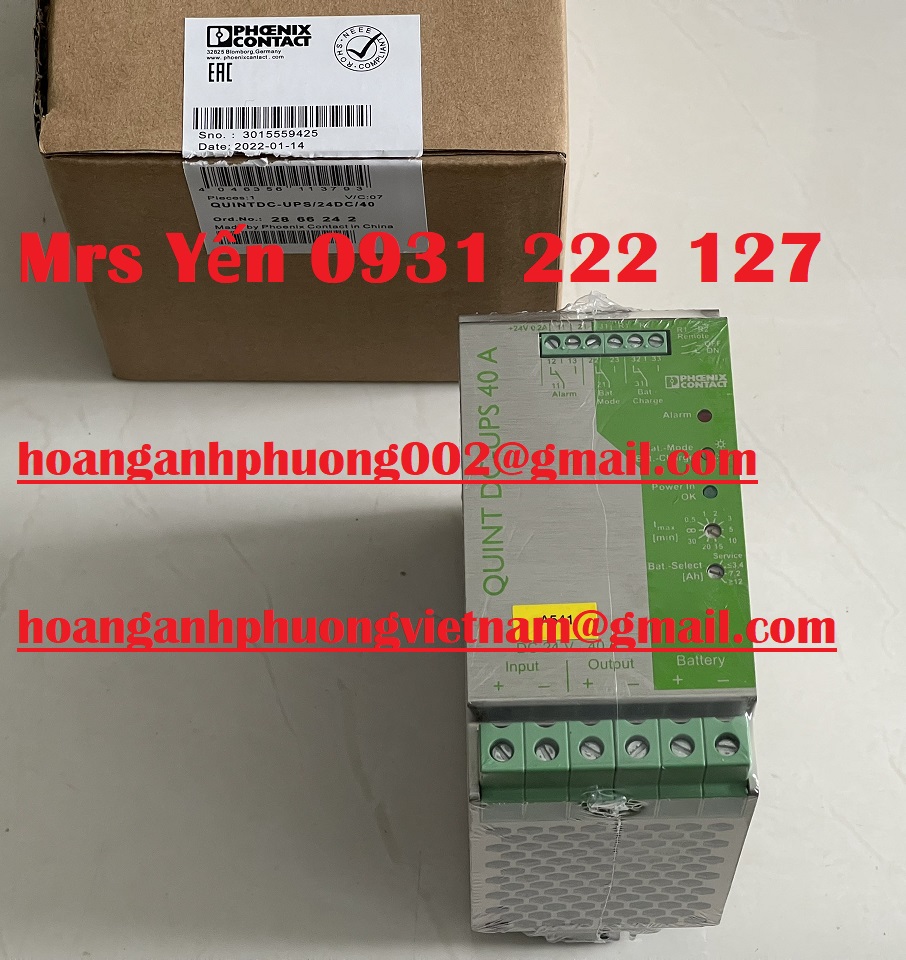 QUINTDC-UPS/24DC/40 Bộ nguồn Phoenic mới 100% giá cạnh tranh