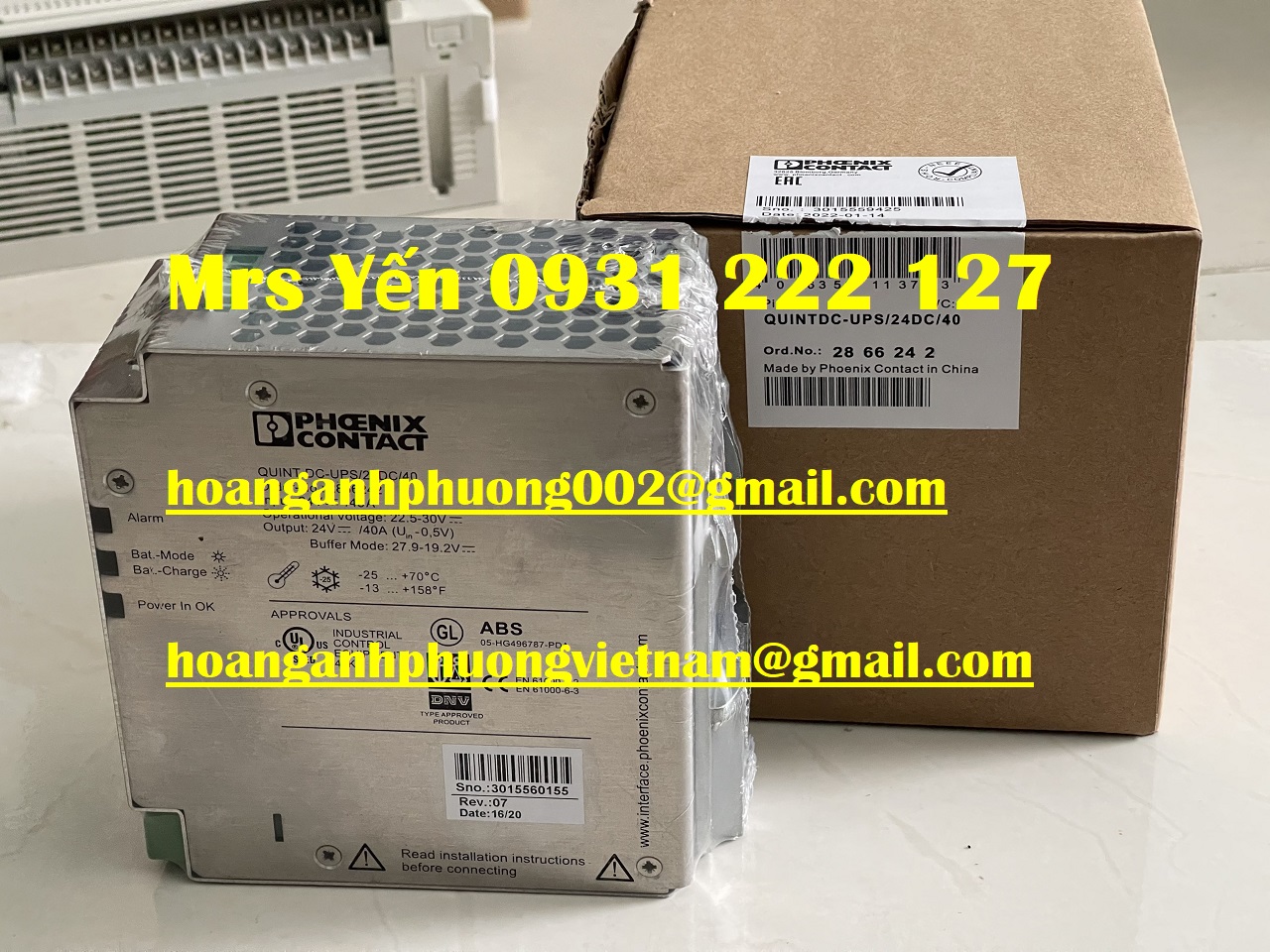 QUINTDC-UPS/24DC/40 Bộ nguồn Phoenic mới 100% giá cạnh tranh