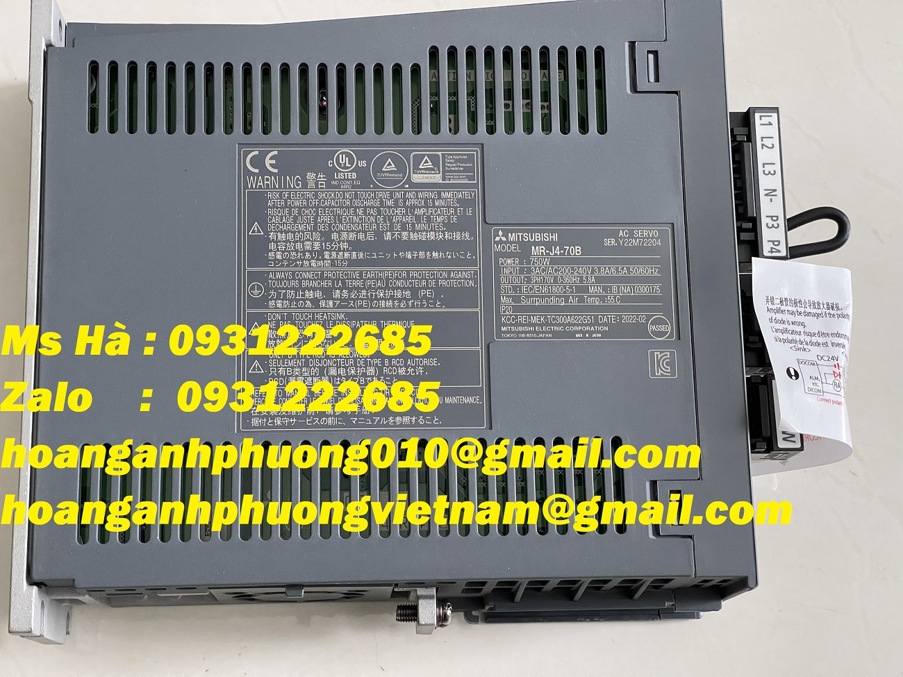 Melservo MR-J4-70B dòng mitsubishi - giao hàng nhanh chóng - toàn quốc