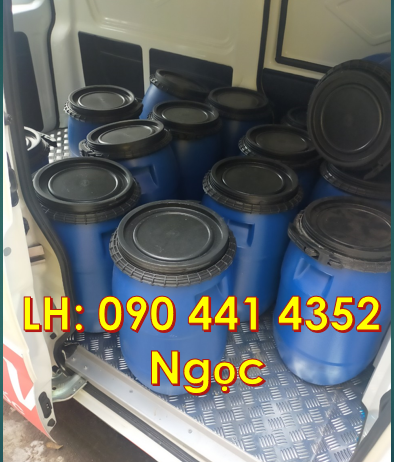 Gía thùng phuy nhựa 220L, thùng phuy nhựa 2 đai, thùng phuy nhựa 220L