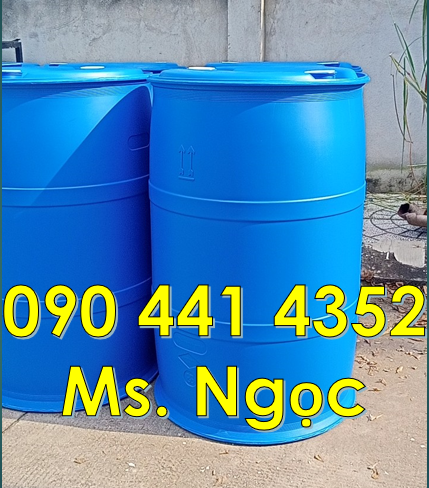 Vỏ thùng phuy nhựa 30 lít, phuy nhựa 50 lít , thùng nhựa 60 lít xanh,