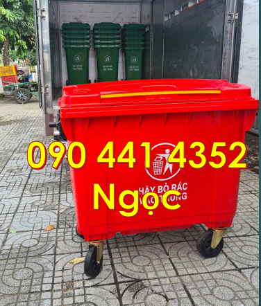 PP xe thu gom rác 1000 lít y tế, xe đẩy rác 660 lít trong bệnh viện TP