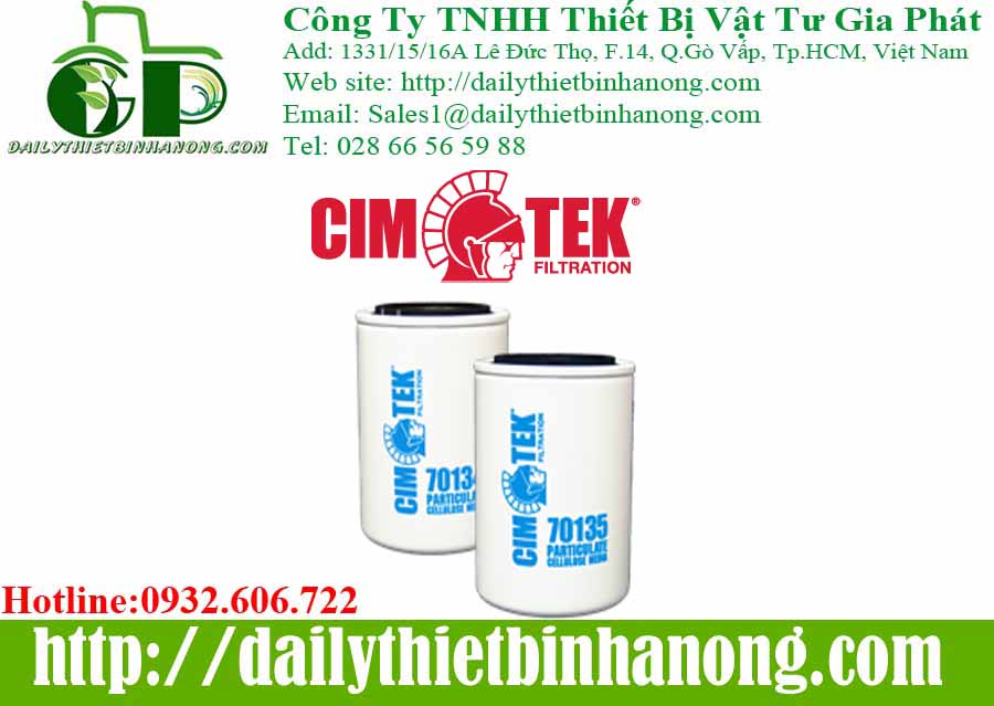 Bộ lọc dầu nhiên liệu Cim Tek chính hãng USA
