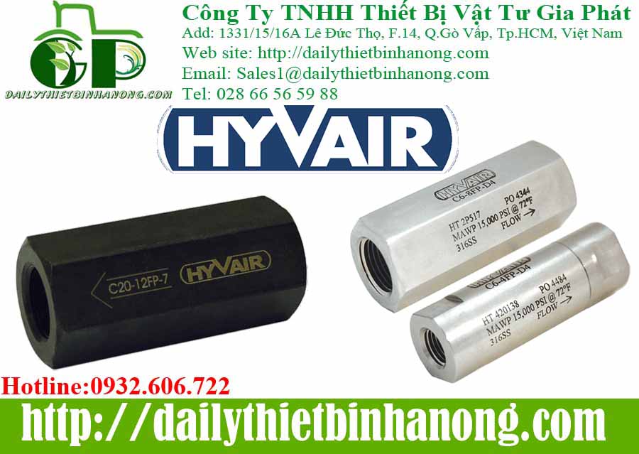 Van bi, van kiểm tra, van điều khiển Hyvair
