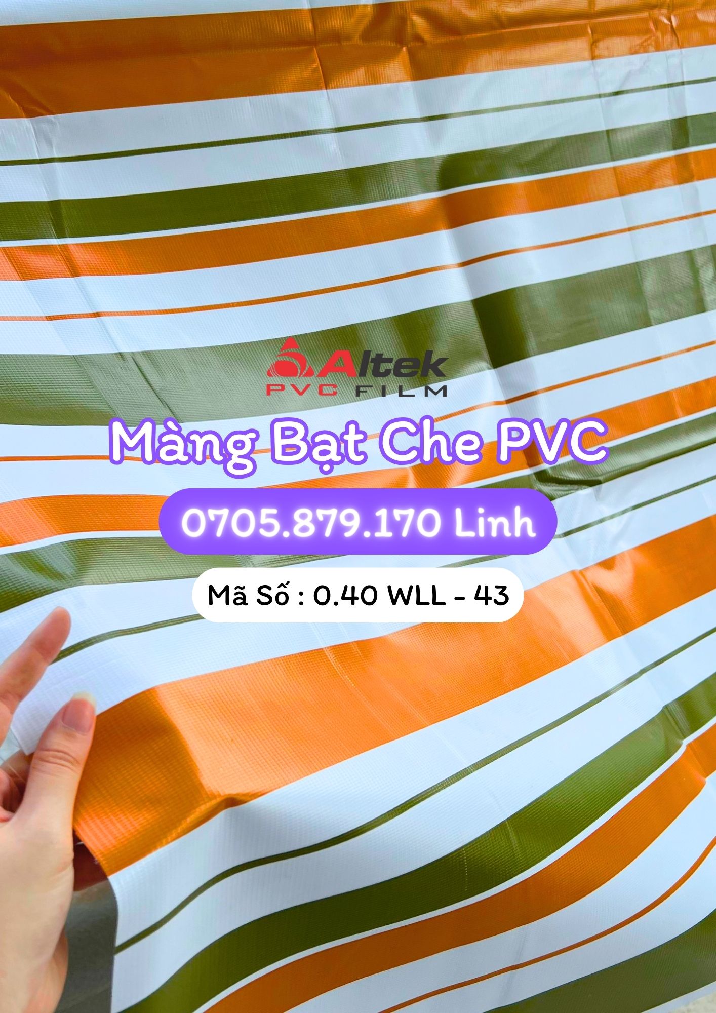 MÀNG BẠT CHE PVC (DÀY 0.40MM)