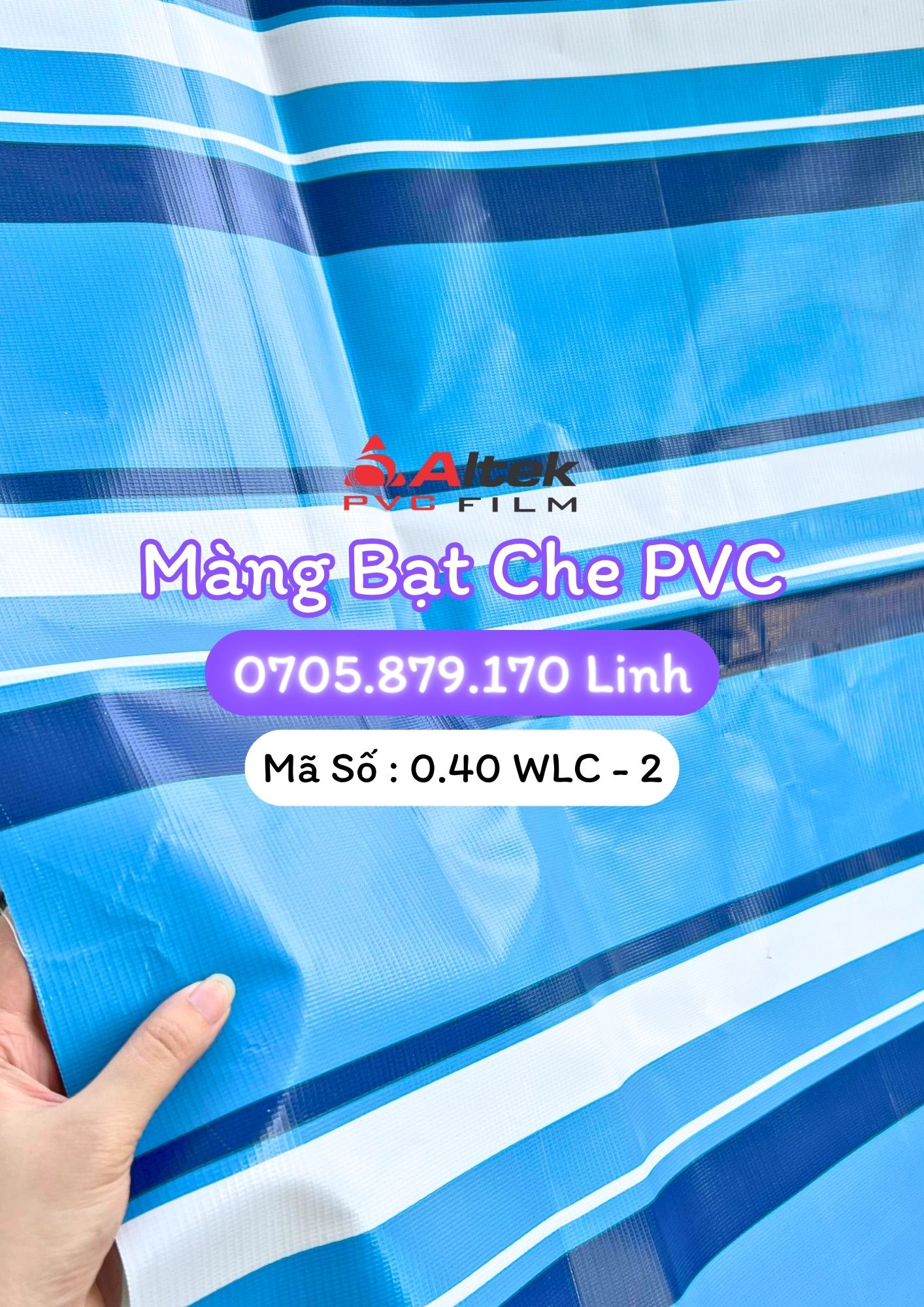 MÀNG BẠT CHE PVC (DÀY 0.40MM)