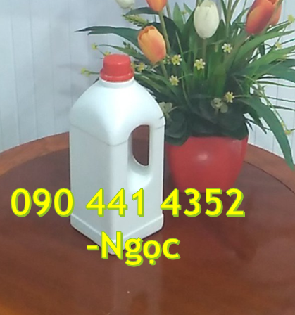 Can nhựa 1 lít vuông quai, can nhựa 2 lít đựng hóa chất,can nhựa 5 lít