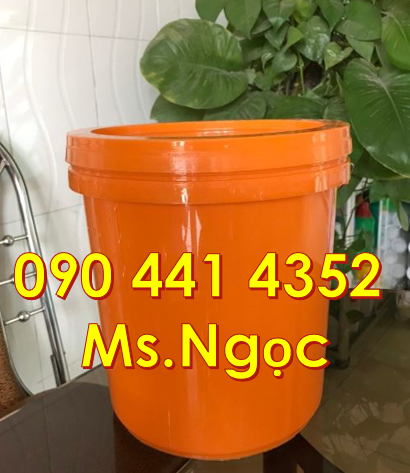 Vỏ thùng đựng sơn 20 lít, xô nhựa 18L vuông, thùng sơn 16 lít,
