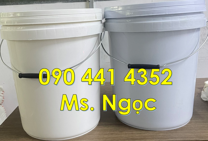 Vỏ thùng đựng sơn 20 lít, xô nhựa 18L vuông, thùng sơn 16 lít,